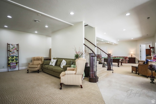836 E St James Ln, St George, UT 84790 - interior space with pool table and light tile floors