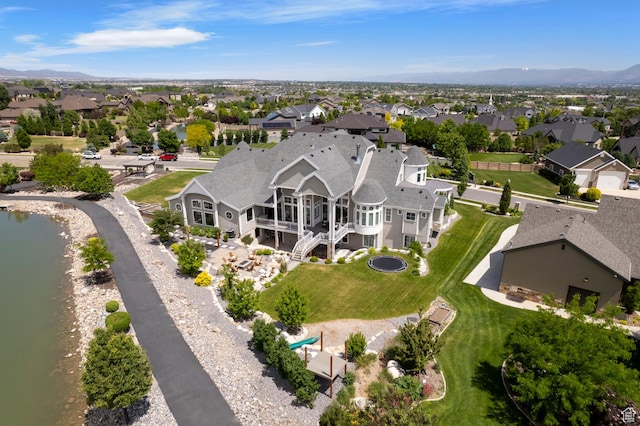 3297 W Blue Springs Ln, Bluffdale, UT 84065 - aerial view featuring a water view