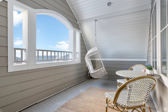 3297 W Blue Springs Ln, Bluffdale, UT 84065 - sunroom / solarium featuring lofted ceiling
