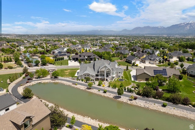 3297 W Blue Springs Ln, Bluffdale, UT 84065 - aerial view featuring a water and mountain view
