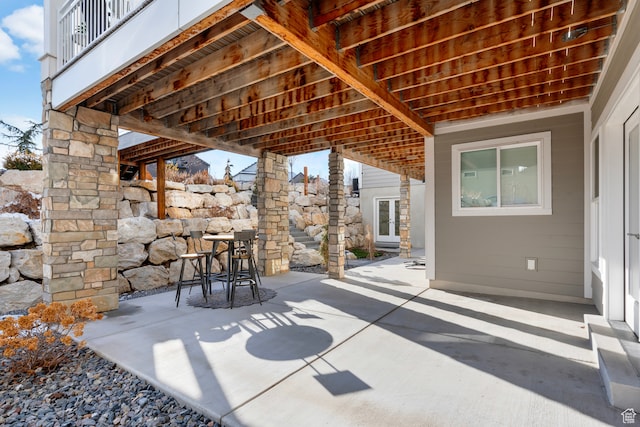 3297 W Blue Springs Ln, Bluffdale, UT 84065 - view of patio featuring a balcony