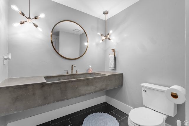 3297 W Blue Springs Ln, Bluffdale, UT 84065 - bathroom with tile patterned floors and toilet