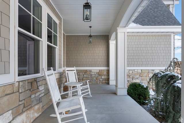 3297 W Blue Springs Ln, Bluffdale, UT 84065 - view of patio / terrace with a porch
