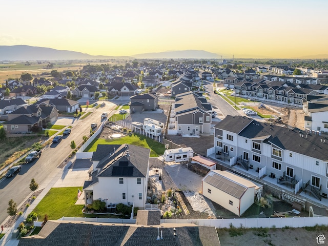 632 W 1460 S, Spanish Fork, UT 84660 - aerial view at dusk with a mountain view