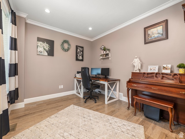 632 W 1460 S, Spanish Fork, UT 84660 - office space with light hardwood / wood-style floors and ornamental molding