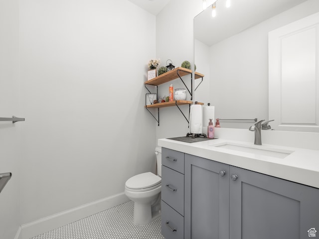 632 W 1460 S, Spanish Fork, UT 84660 - bathroom with toilet, vanity, and tile flooring