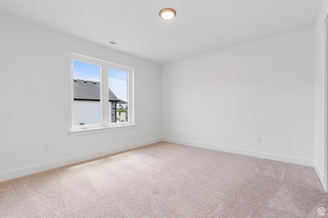 1263 Crest Dale Ln, Santaquin, UT 84655 - empty room with baseboards, light colored carpet, and visible vents