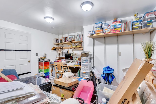view of office area