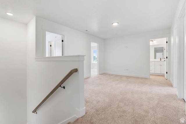 1208 W View Dr S, Santaquin, UT 84655 - empty room with light carpet and recessed lighting