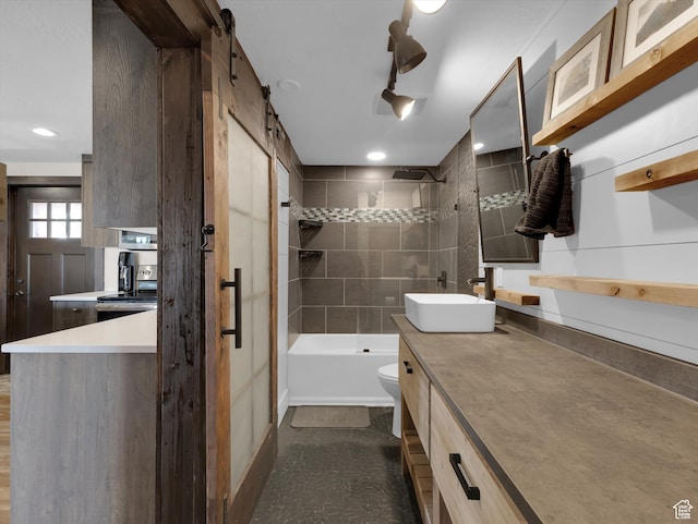 1271 E Oakridge Rd S, Park City, UT 84098 - full bath with shower / bathing tub combination, vanity, and toilet