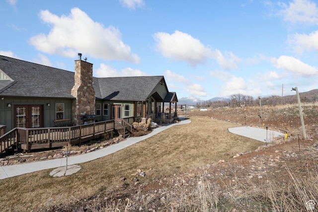 14975 S Canyon Rd, Santaquin, UT 84655 - exterior space with a wooden deck
