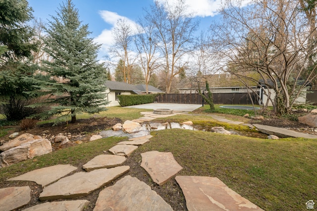 2227 E 5340 S, Holladay, UT 84117 - view of yard with a patio area and a fenced backyard