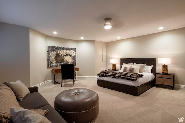 2227 E 5340 S, Holladay, UT 84117 - bedroom featuring recessed lighting, baseboards, and light colored carpet