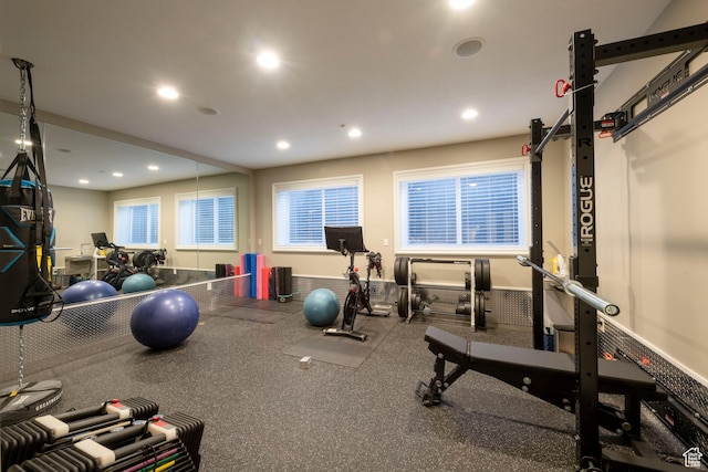 2227 E 5340 S, Holladay, UT 84117 - exercise room featuring recessed lighting and baseboards