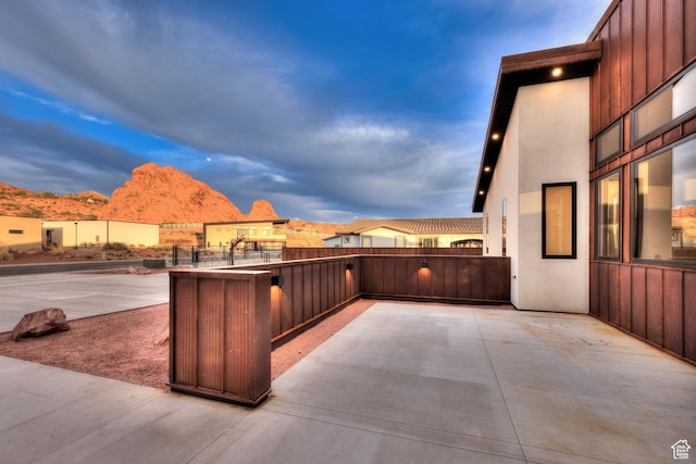 2194 Salida Del Sol, Moab, UT 84532 - view of patio with a mountain view and fence