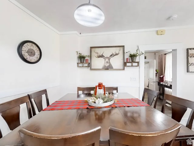 27 W 150 S, Garden City, UT 84028 - dining room with crown molding and hardwood / wood-style flooring
