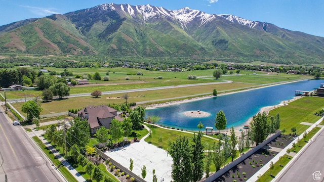 340 E Maple St, Mapleton, UT 84664 - aerial view with a water and mountain view