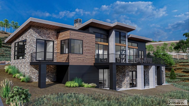 4151 Aspen Camp Loop N Unit 76, Park City, UT 84098 - rear view of house featuring a balcony