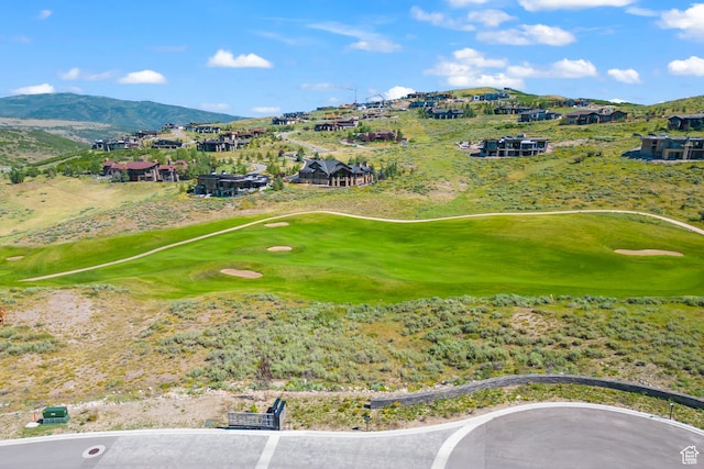 3172 Wapiti Canyon Rd, Park City, UT 84098 - bird's eye view of a local golf course and a mountain backdrop