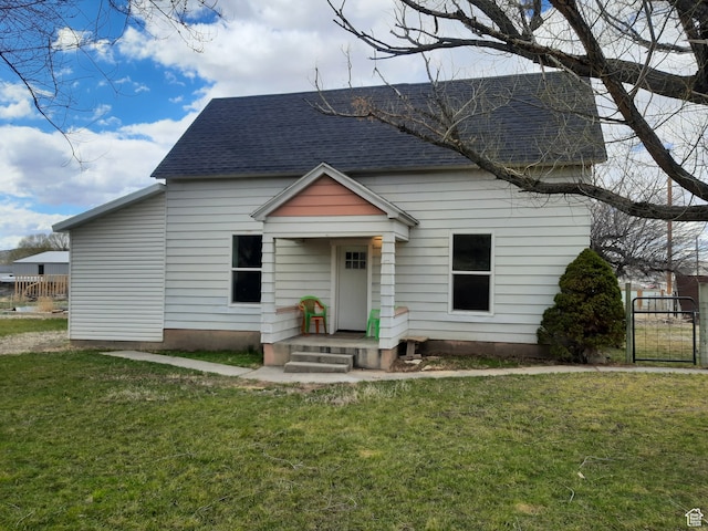 497 N 200 E, Mayfield, UT 84643 - view of front of house with a front lawn