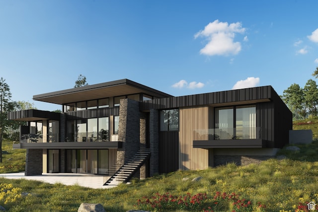 3228 Wapiti Canyon Rd Unit 54, Park City, UT 84098 - back of house featuring board and batten siding