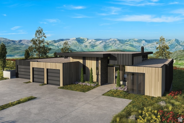 3228 Wapiti Canyon Rd Unit 54, Park City, UT 84098 - contemporary home with a mountain view and a chimney
