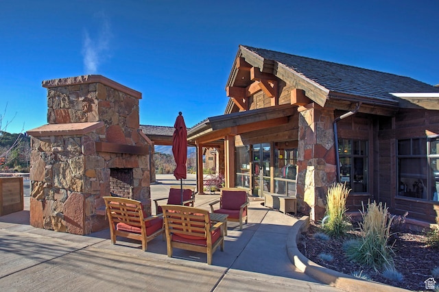 1905 E Kings Peak Cir, Heber City, UT 84032 - view of patio with an outdoor living space