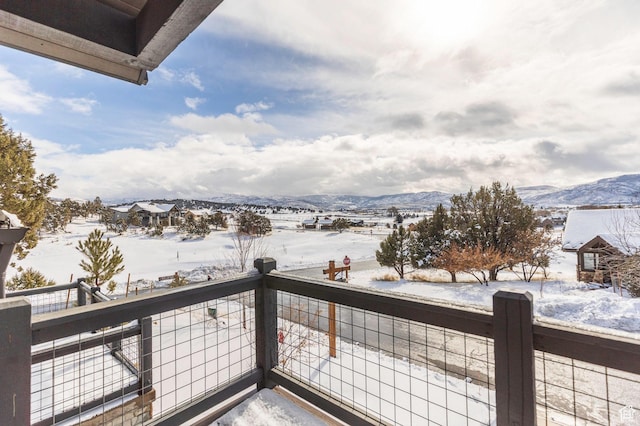 1905 E Kings Peak Cir, Heber City, UT 84032 - snow covered back of property with a mountain view