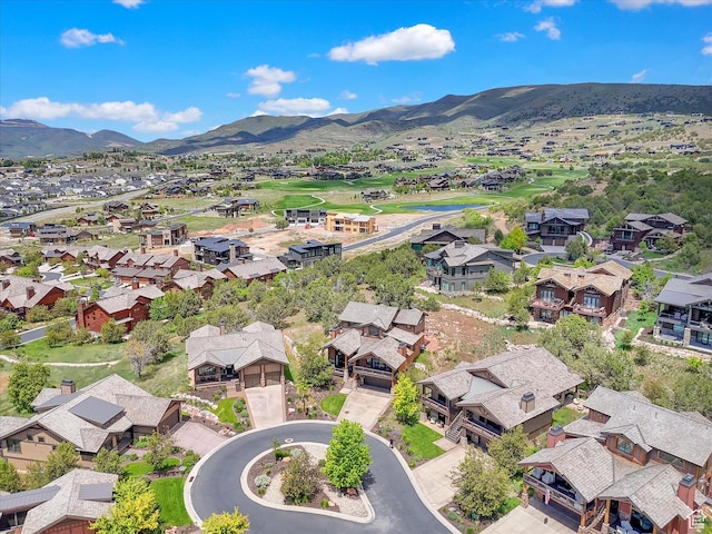 1707 E Kings Peak Cir N, Heber City, UT 84032 - aerial perspective of suburban area with mountains and a golf course