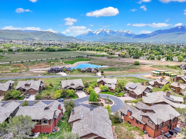 1707 E Kings Peak Cir N, Heber City, UT 84032 - aerial perspective of suburban area with a water and mountain view