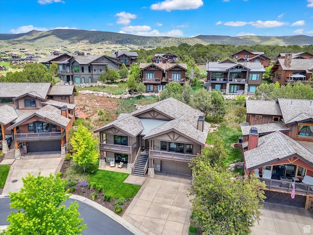 1707 E Kings Peak Cir N, Heber City, UT 84032 - aerial perspective of suburban area featuring a mountainous background