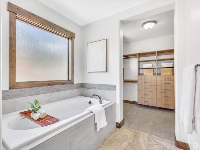 1707 E Kings Peak Cir N, Heber City, UT 84032 - bathroom with a bath and baseboards