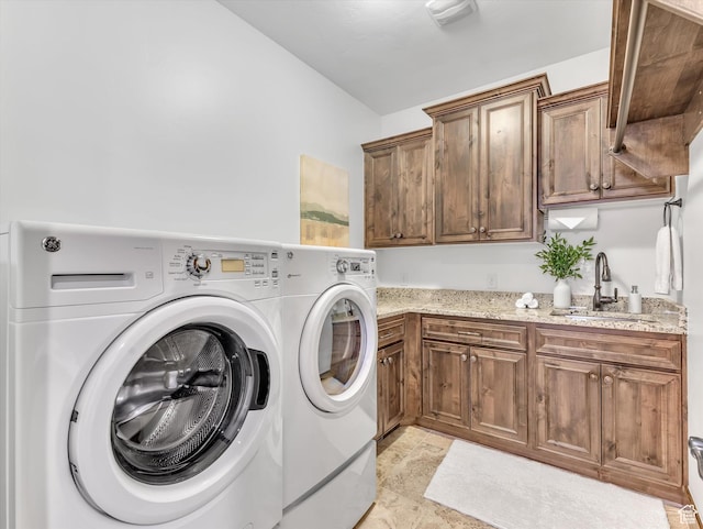 1707 E Kings Peak Cir N, Heber City, UT 84032 - washroom featuring cabinet space and washer and clothes dryer