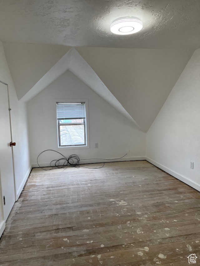 55 E 200 S, Ephraim, UT 84627 - bonus room with a textured ceiling, dark wood-type flooring, and vaulted ceiling