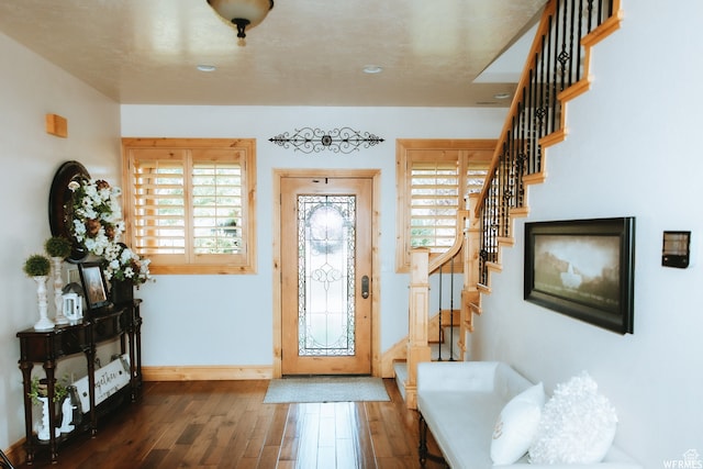 493 N 12500 W, Bluebell, UT 84007 - entryway with dark hardwood / wood-style flooring