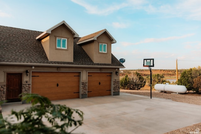 493 N 12500 W, Bluebell, UT 84007 - view of front of house with a garage