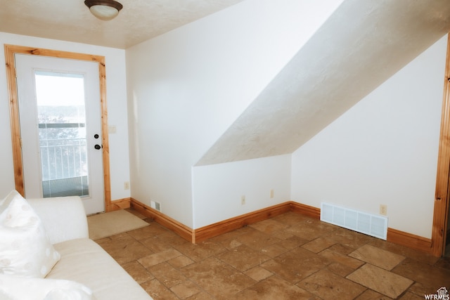493 N 12500 W, Bluebell, UT 84007 - interior space with vaulted ceiling and light tile floors