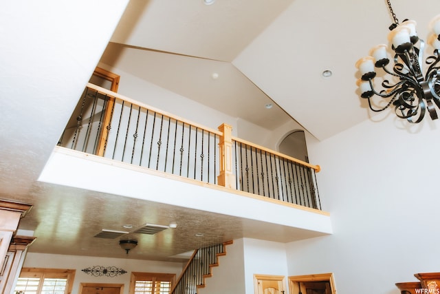 493 N 12500 W, Bluebell, UT 84007 - stairs with a high ceiling