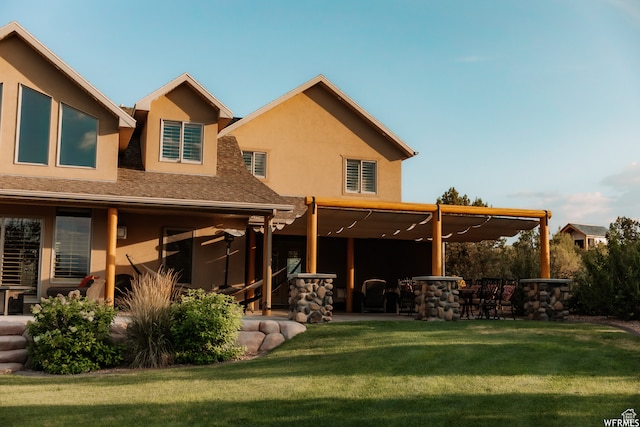 493 N 12500 W, Bluebell, UT 84007 - rear view of house featuring a yard