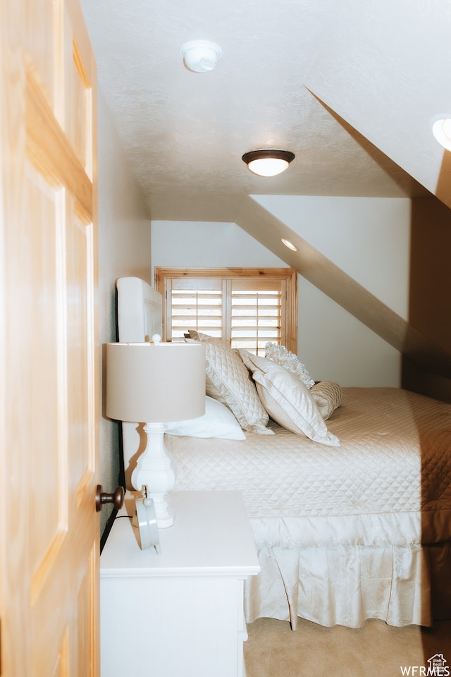 493 N 12500 W, Bluebell, UT 84007 - carpeted bedroom featuring vaulted ceiling