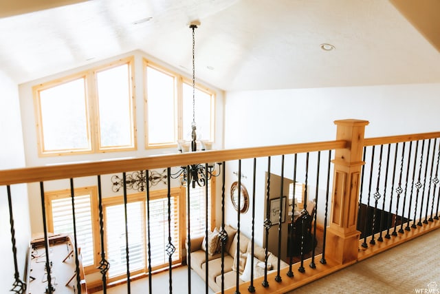 493 N 12500 W, Bluebell, UT 84007 - hall with vaulted ceiling