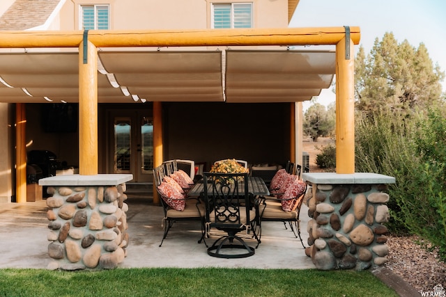 493 N 12500 W, Bluebell, UT 84007 - view of terrace with french doors