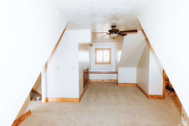 493 N 12500 W, Bluebell, UT 84007 - bonus room with light colored carpet, a textured ceiling, and ceiling fan