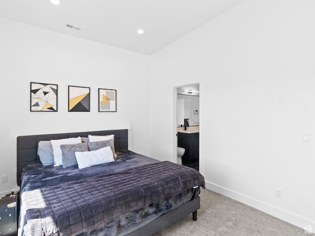 2971 S Sand Trap Cir Unit 64, Garden City, UT 84028 - bedroom with ensuite bathroom and carpet floors