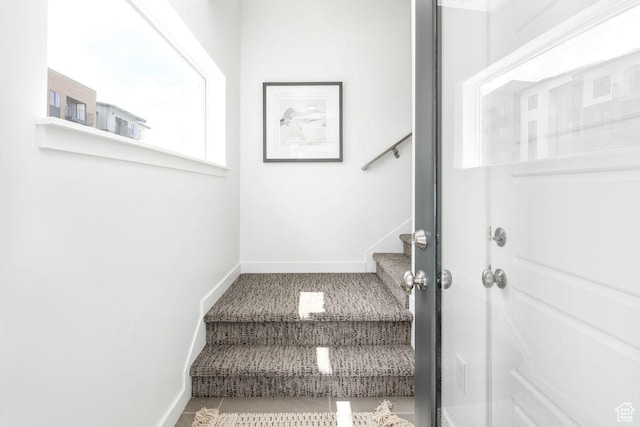 4119 S Winder Ward Dr E Unit 3-106, Millcreek, UT 84124 - stairs featuring baseboards