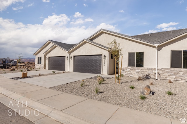 ranch-style house with a garage