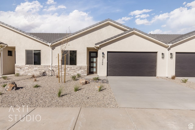 ranch-style house with a garage