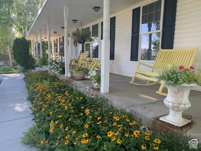 view of patio / terrace featuring a porch