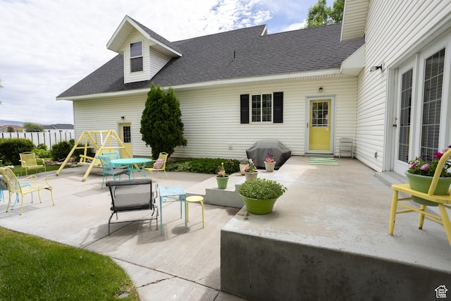 view of patio / terrace with a playground