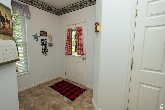 view of entrance foyer